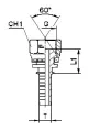 Фитинг BSP прямой DN06 1/8" (Г)